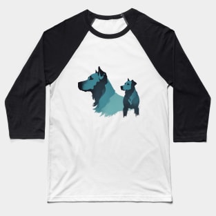 Blue Dog Lover Baseball T-Shirt